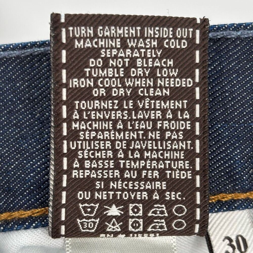 7 For All Mankind Slimmy Straight Leg Jeans Size 30 - Picture 8 of 8